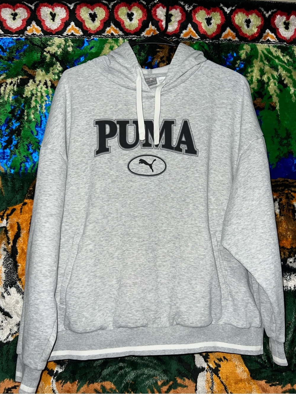 Puma Light Gray Hoodie